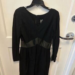 Vintage Bill Blass Long-Sleeve V-Neck Dress